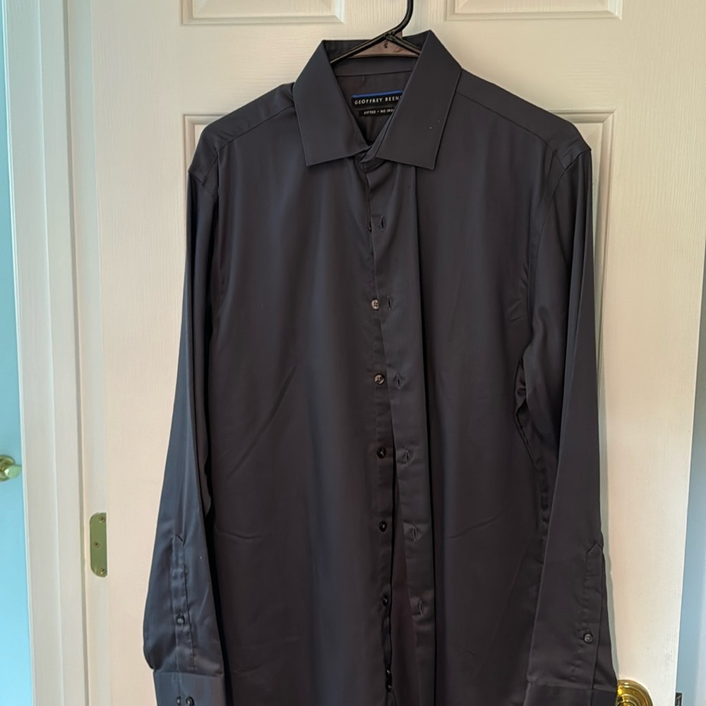 Grey button down Geoffrey Beene shirt